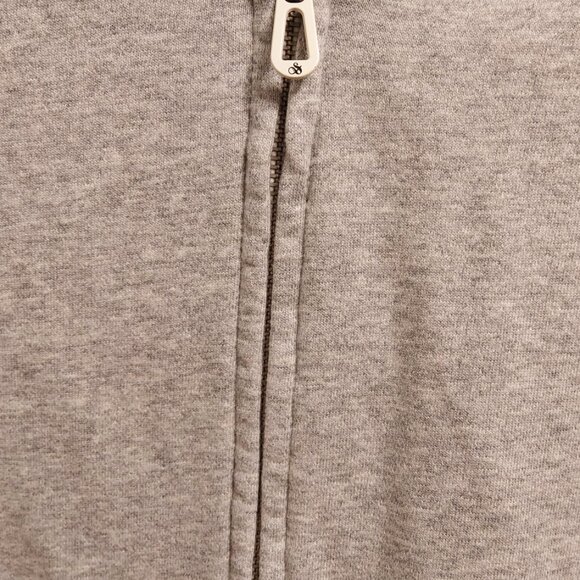 Scotch & Soda Grey/Orange New Men’s L Full Zip Bomber Sweatshirt - Picture 9 of 11